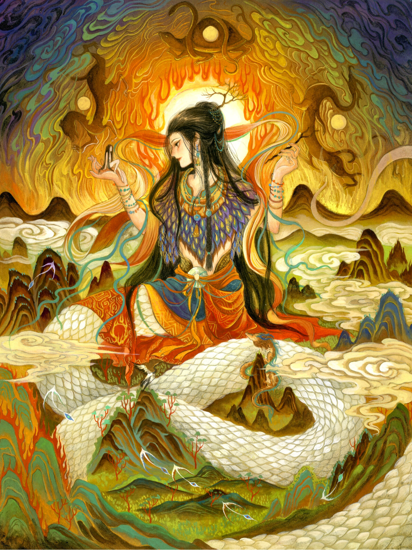 「女娲造人」超详细绘画解说版-度小视