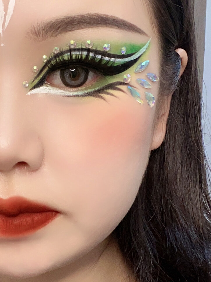 舞台妆 民族舞单色眼影精致眼妆教程