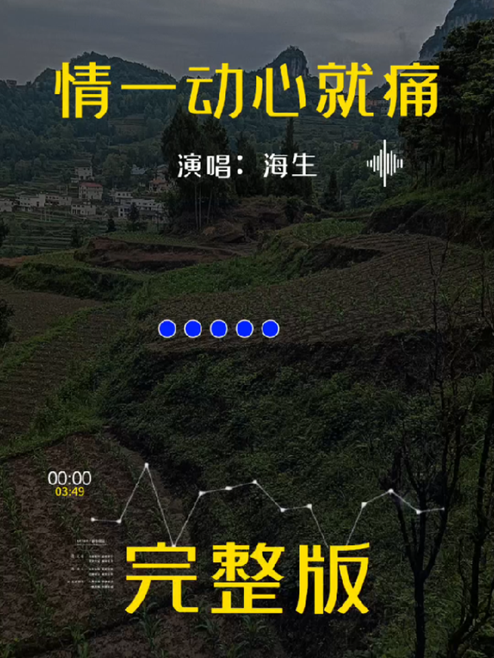 海生《情一动心就痛》完整版,音乐推荐,音乐,情一动心就痛