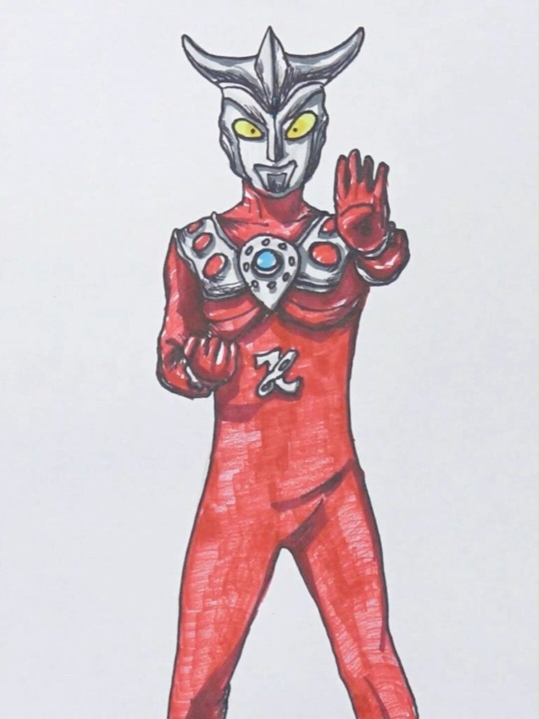 和艺朝艺夕小画家一起画《雷欧奥特曼》