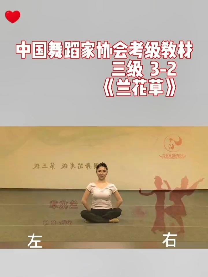 舞三级3-2《兰花草》镜面教材