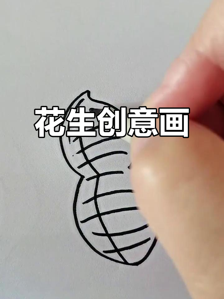 创意花生简笔画,轻松学会!