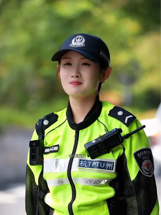 中国杭州女警察图片