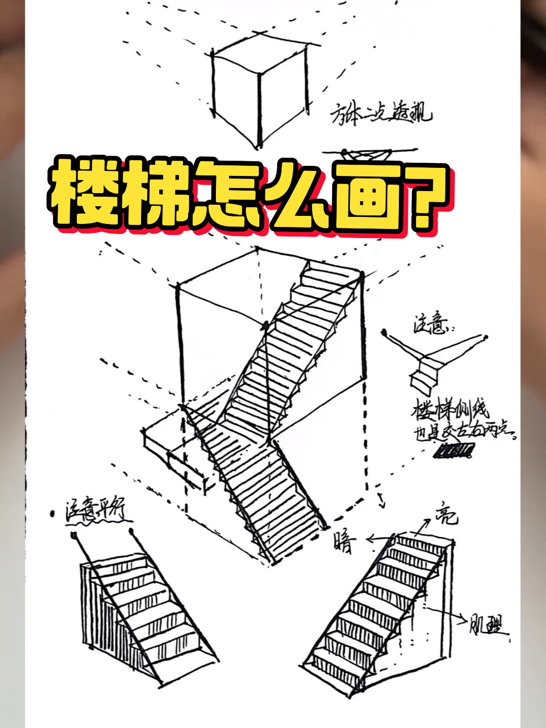 楼梯怎么画?
