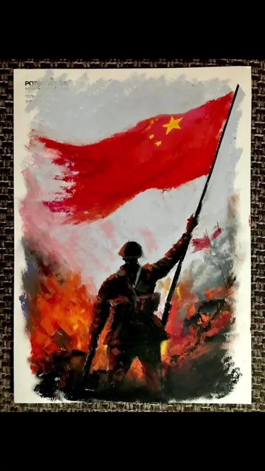 油画棒速涂|歌颂祖国|应景国庆