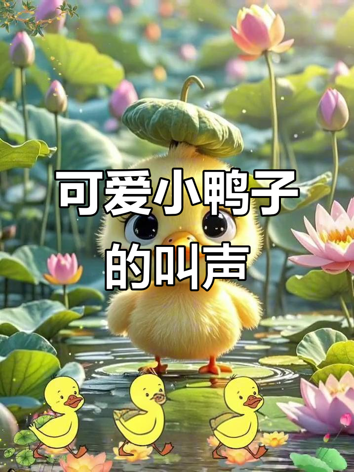 小鸭子嘎嘎叫,圆嘴巴萌翻了