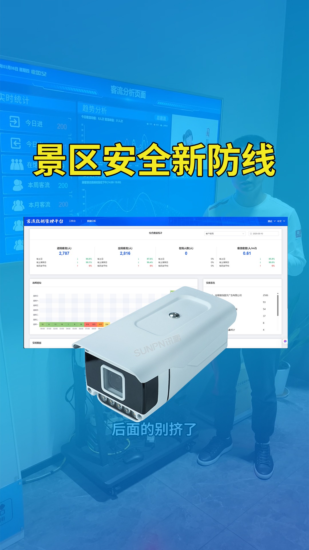 包含景区客流统计系统,实时监控进出客流人数数变化的词条