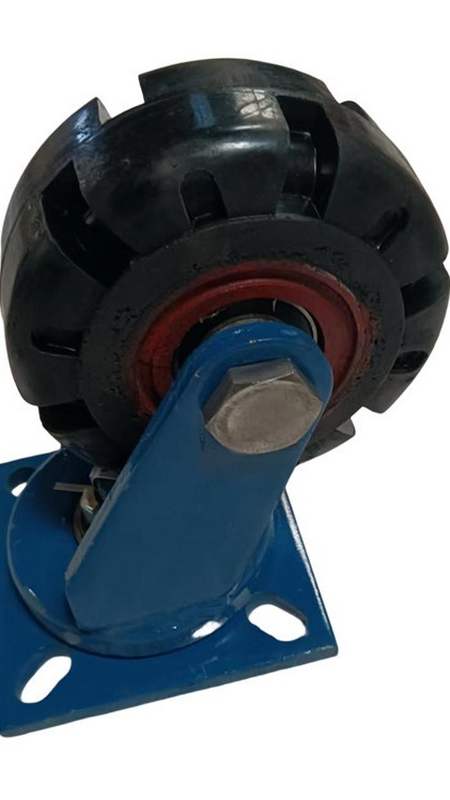 实心橡胶轮 重型万向轮 承重大 设备搬运-度小视