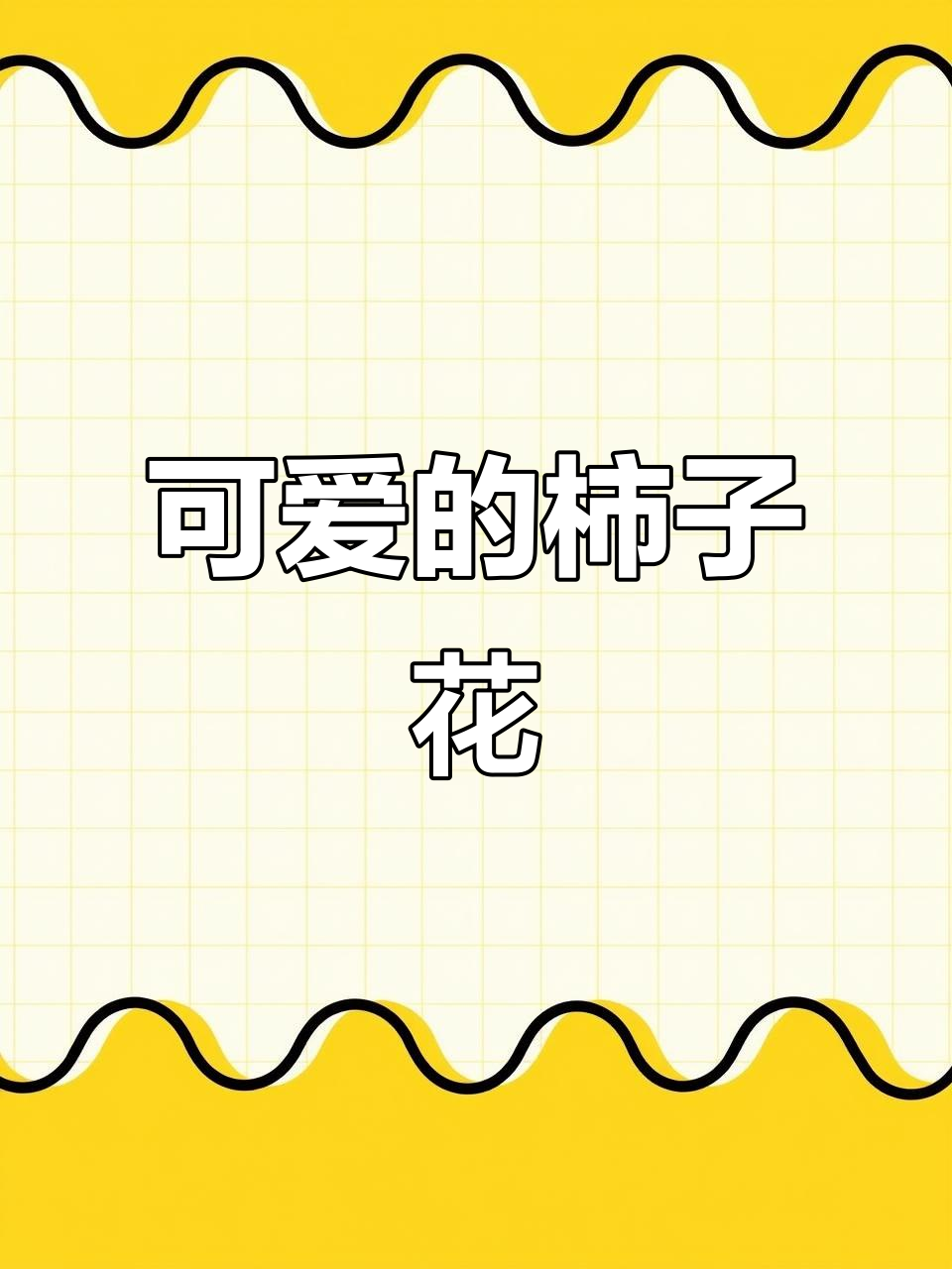 柿子花绘画练习,可爱又有趣