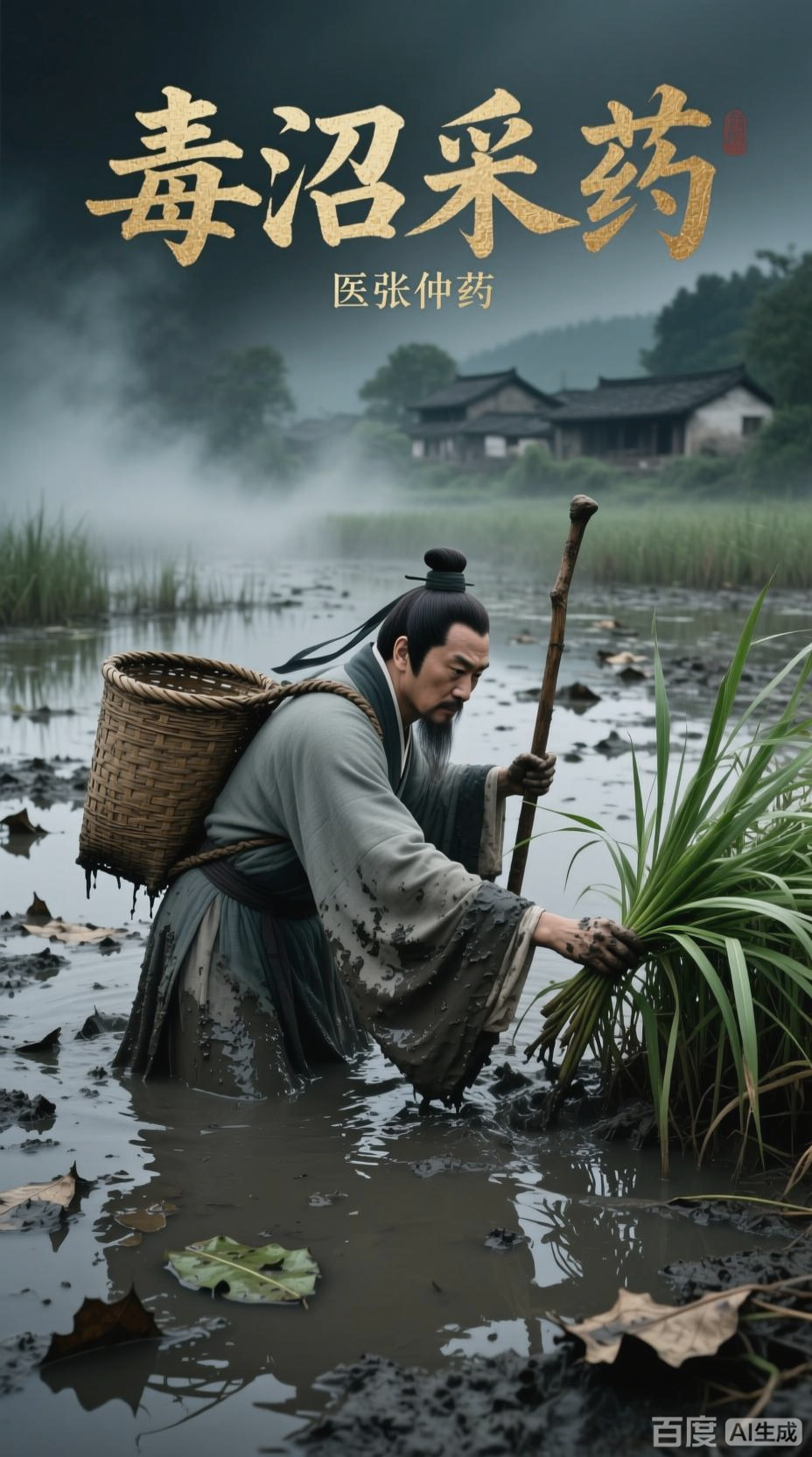 张仲景毒沼采菖蒲救百姓