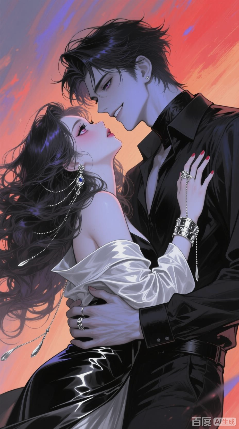 邪魅情侣,极致妖孽的浪漫对视