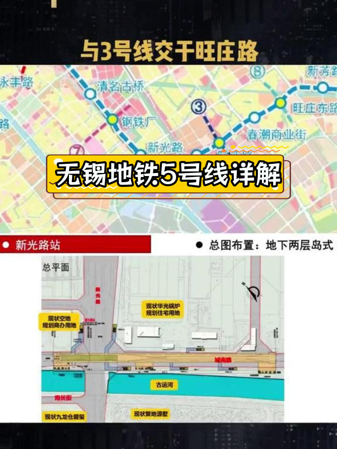 无锡地铁5号线全线站点曝光,快来看看你家附近有吗