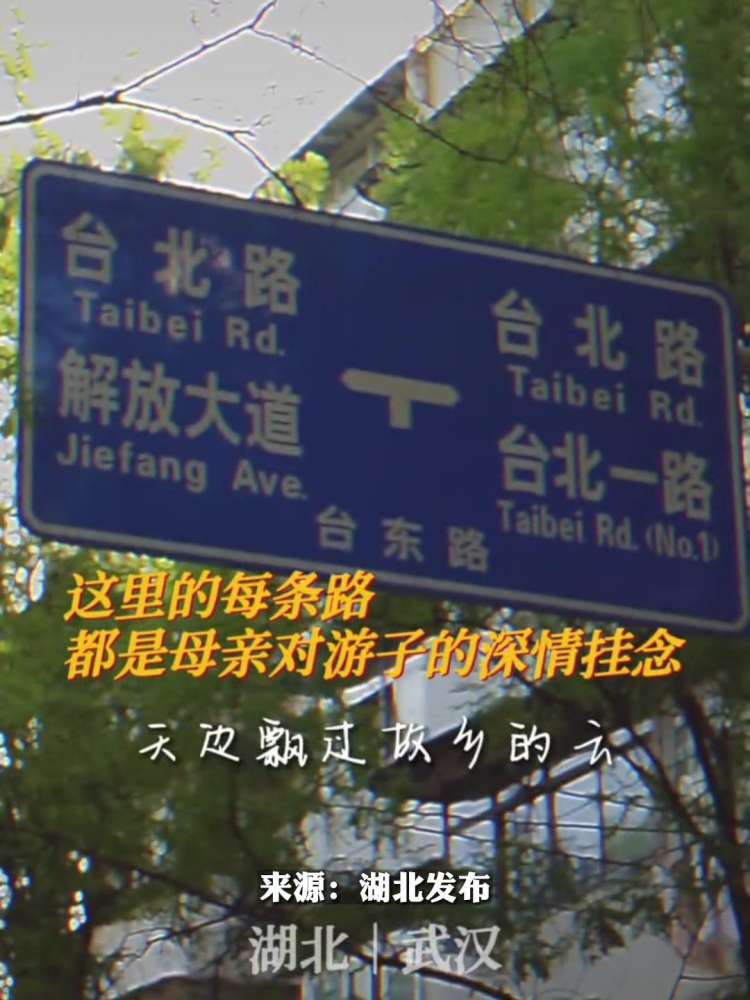 「台北路的尽头是解放大道」在武汉,有一条“台北路”,这条路的尽头叫“解放大道”.据武汉市文旅局介绍,1984年,武汉市江岸区的安定路被命名为台...