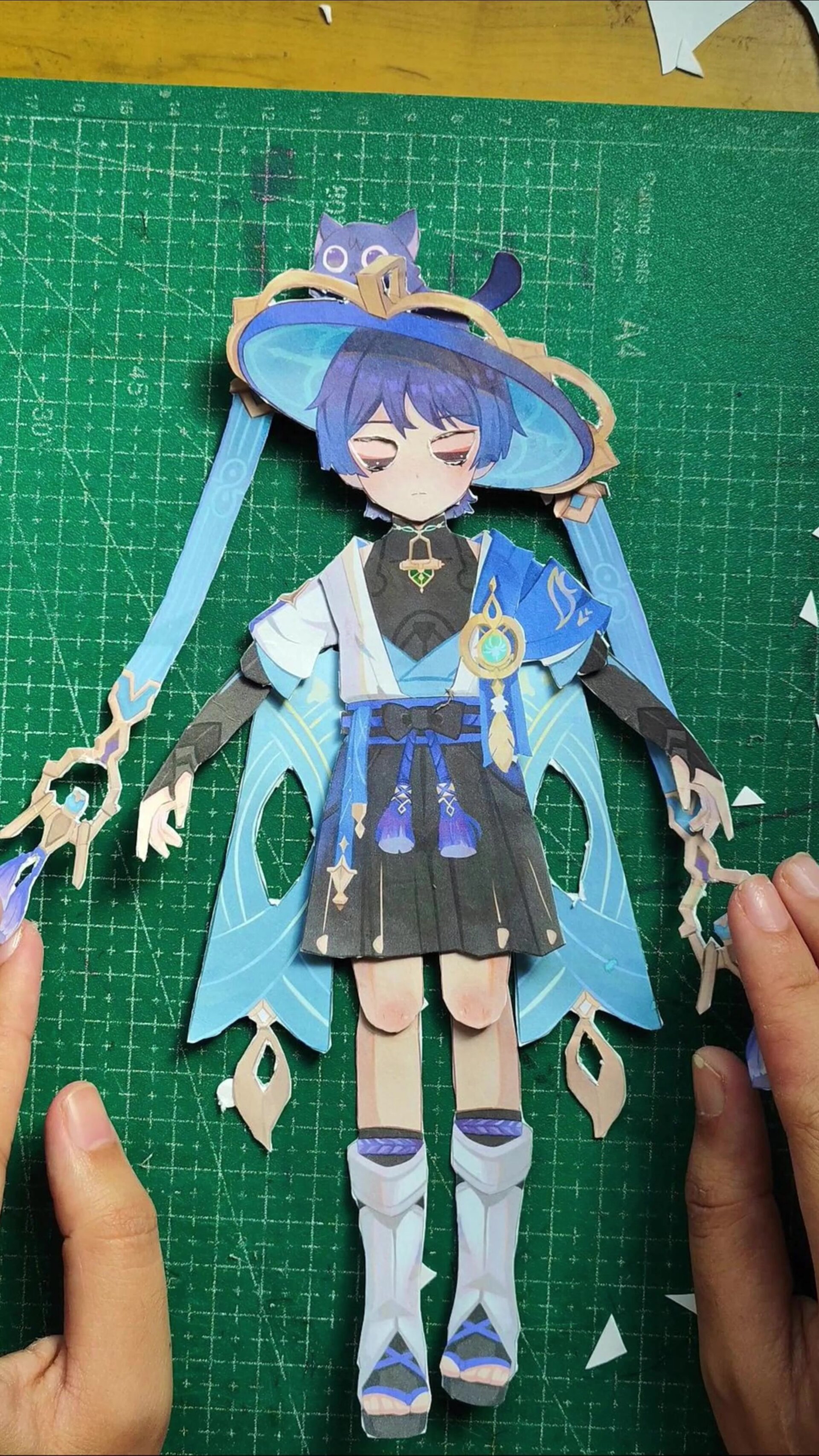 是散兵的纸片人教程(普通a4纸教程)