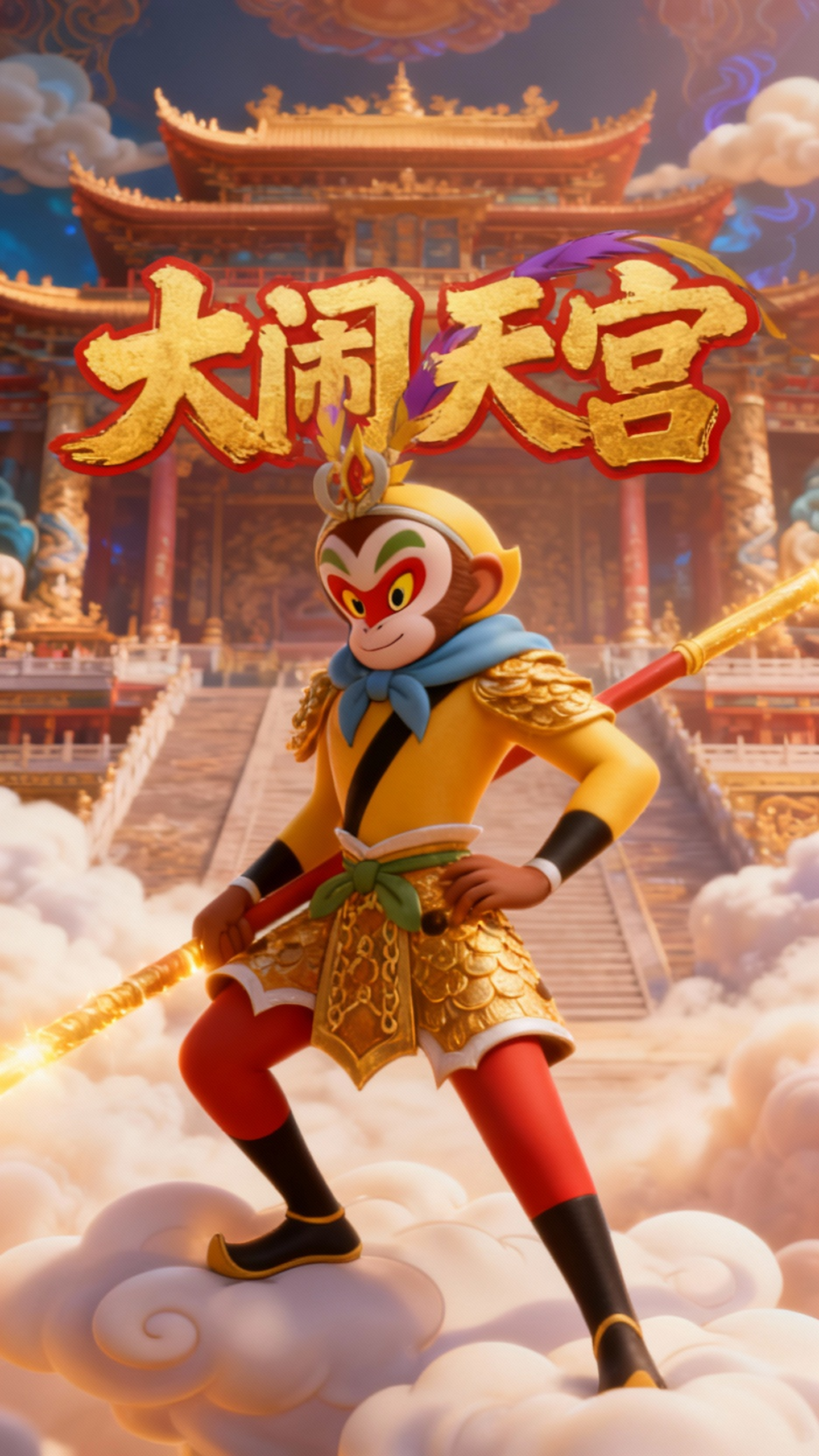 孙悟空大闹天宫,3d卡通再现经典