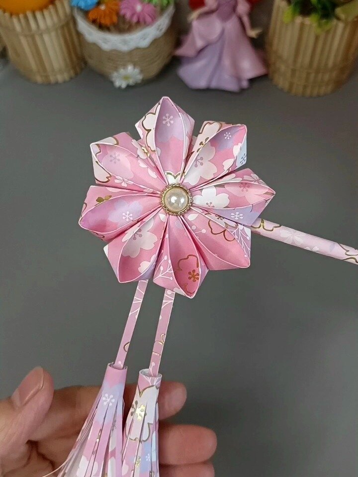 折纸古风发簪,你心动了吗?小仙女快快折吧