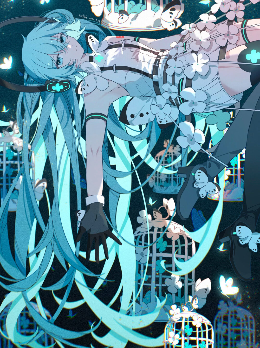 「温室旋律」初音未来绘画过程