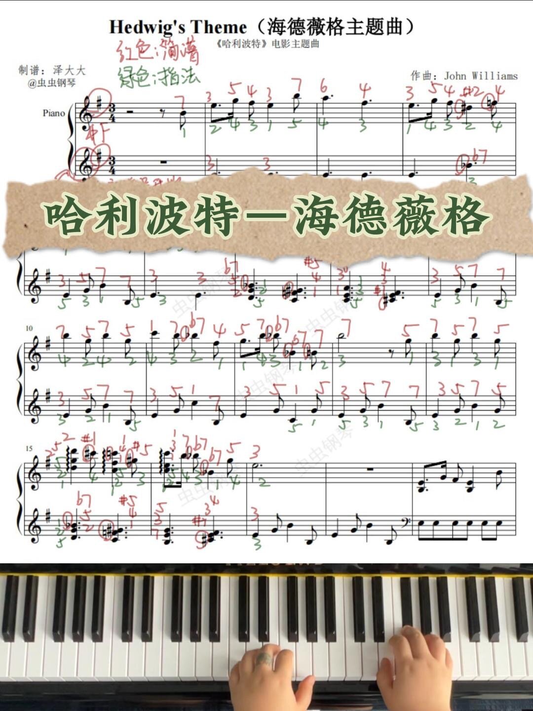 钢琴|♀哈利波特「海德薇格」