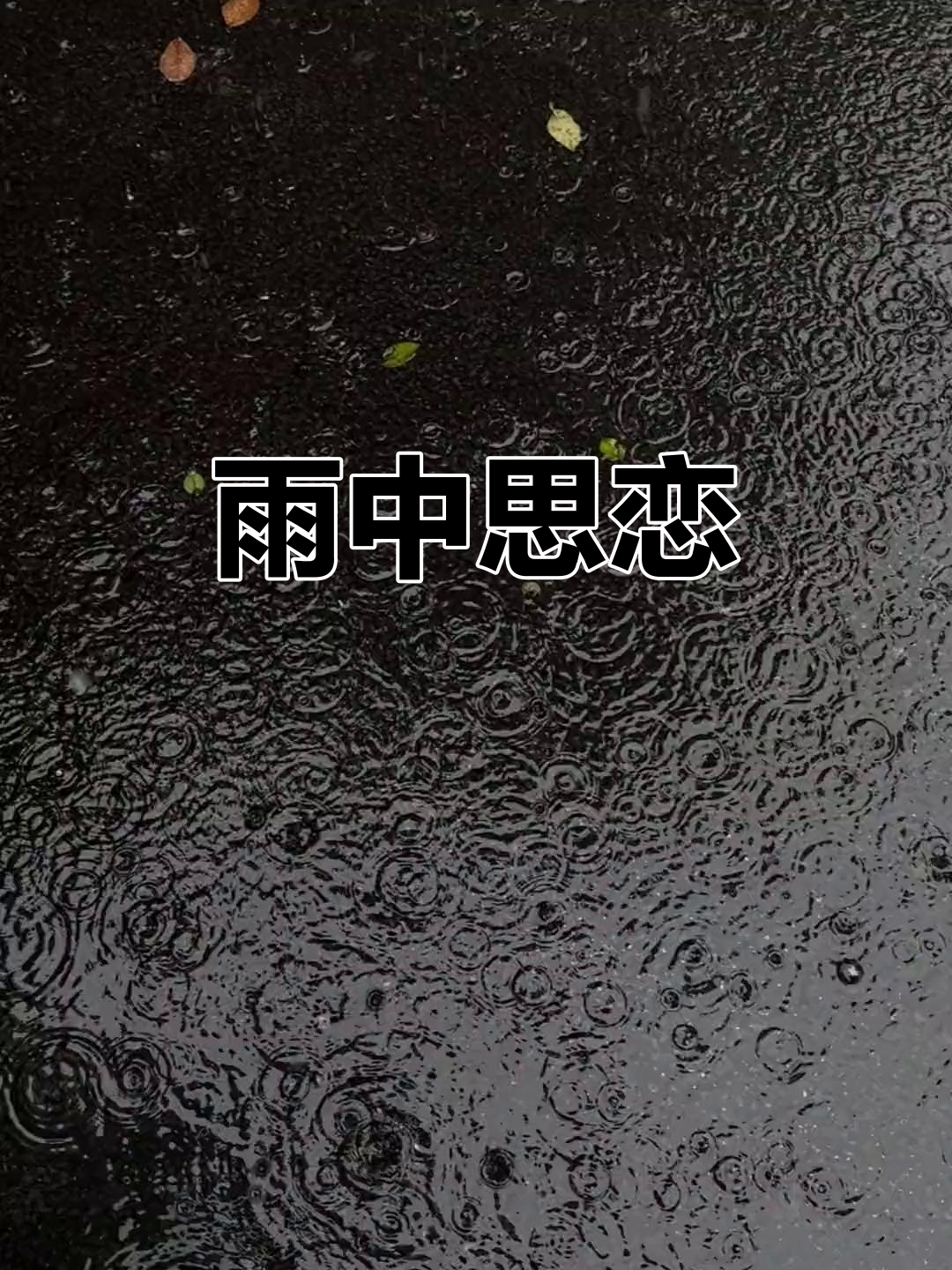 雨天思绪蔓延,思念如歌