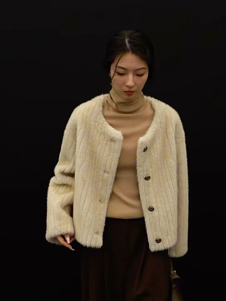 实穿系列|环保皮草欧貂外套