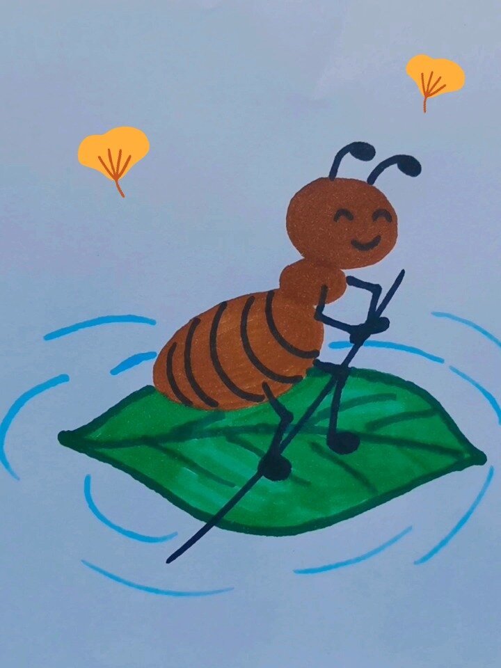 蚂蚁简笔画