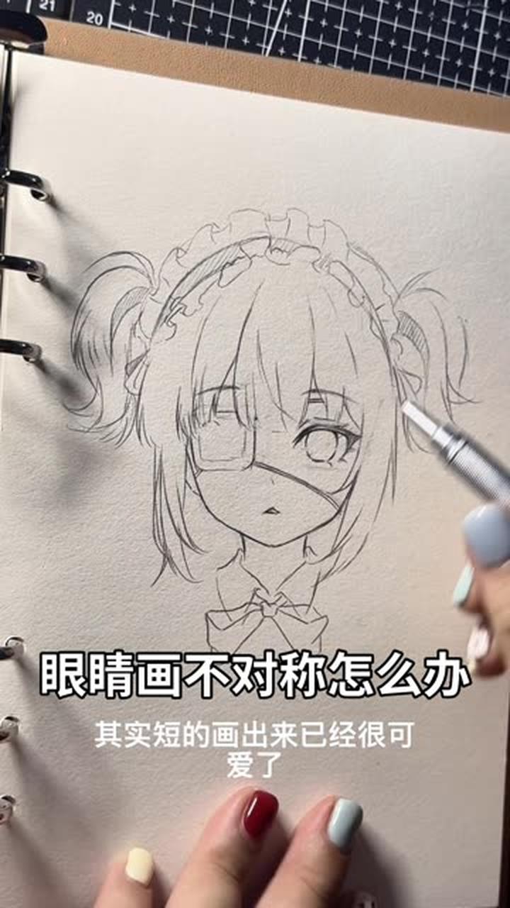 画不对称不妨试试在另一边画个眼罩