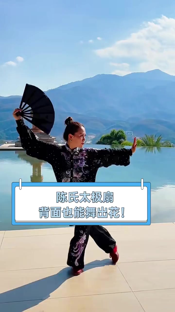 陈氏太极扇,背面也能舞出花!