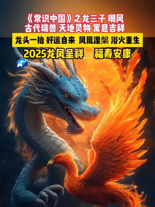 《常识中国》之龙三子 嘲风.古代瑞兽 天地灵物 寓意吉祥