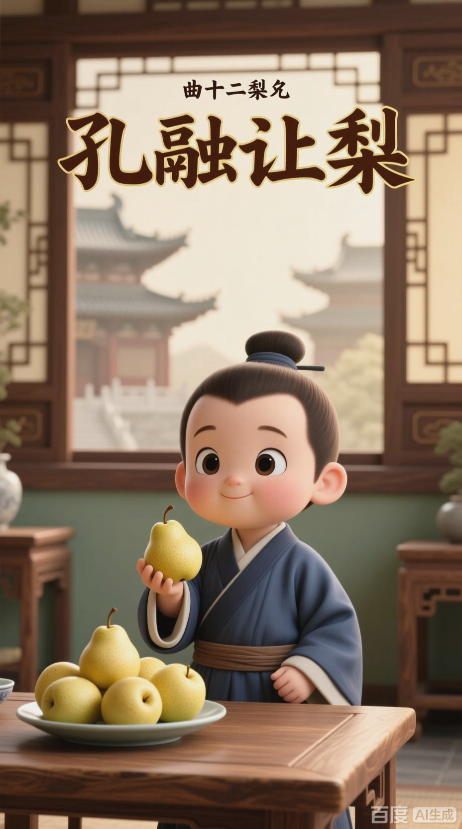 孔融让梨,谦让之美