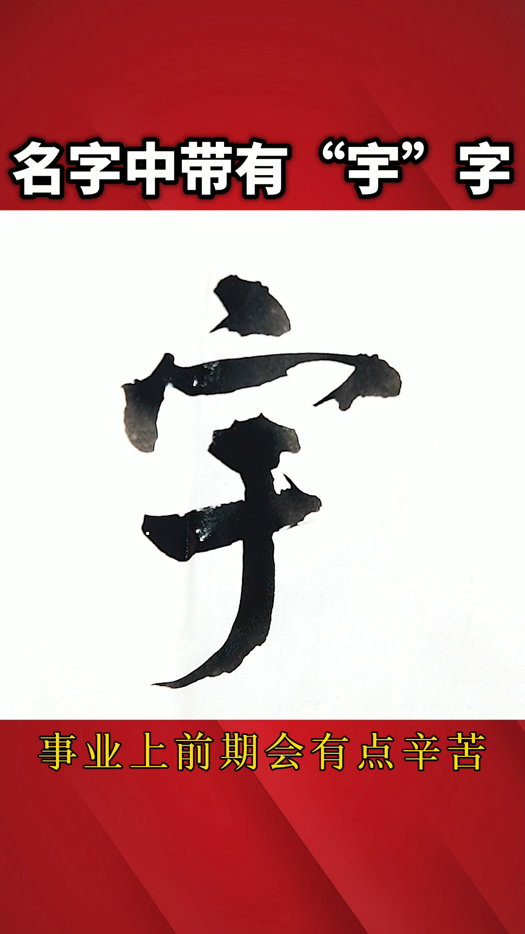 名字中带有"宇"字的含义!