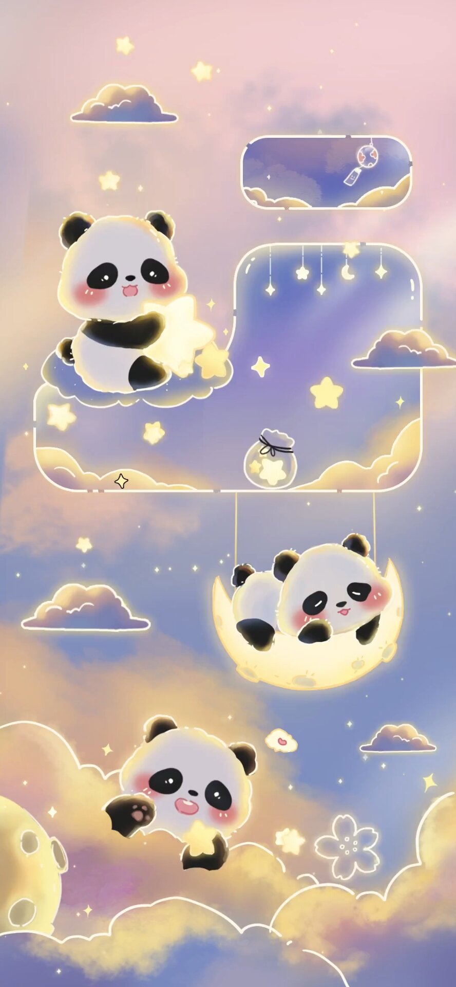 可爱治愈系可爱小熊猫动态壁纸