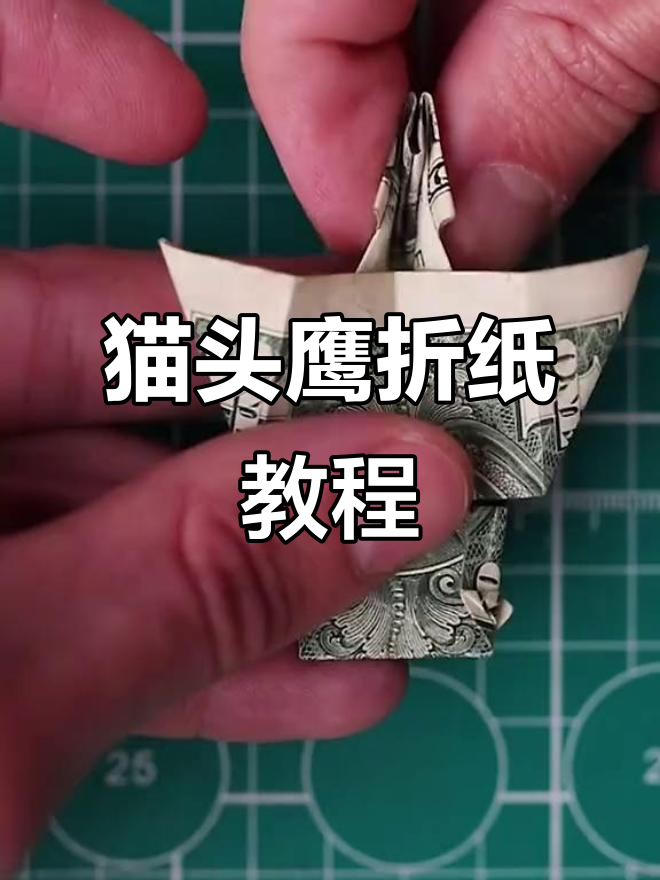 好久不见,今天教你折一只可爱的猫头鹰!