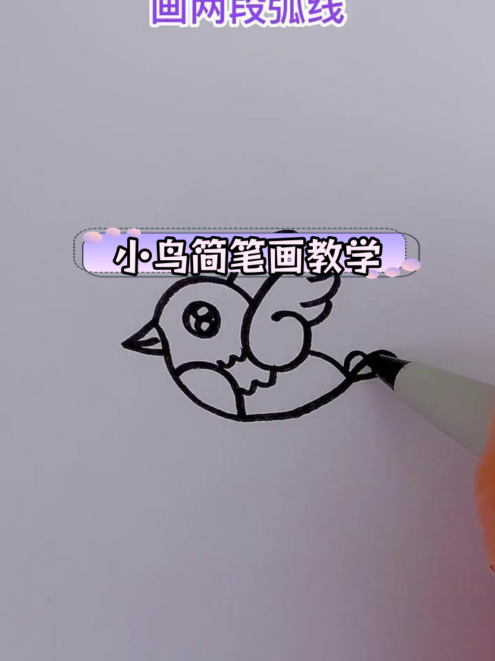 简单易学的儿童小鸟简笔画教程