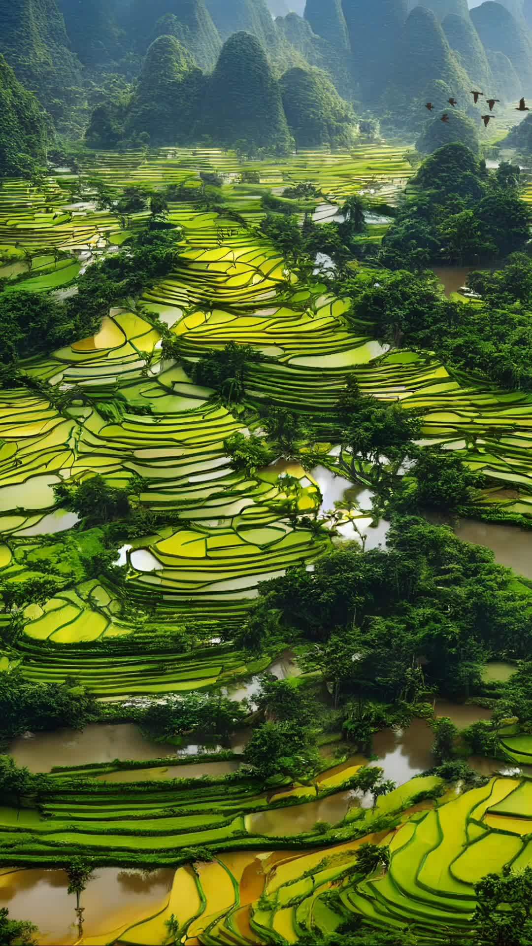 一分春光,一阵春风,润泽心灵的梯田 治愈系风景 梯田美景 请用你现有