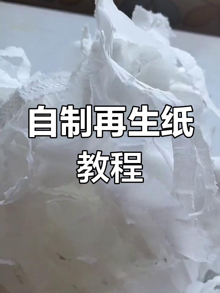 制作再生纸步骤图图片