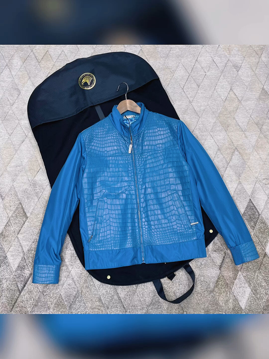 sr 鳄鱼皮夹克 鳄鱼皮王者