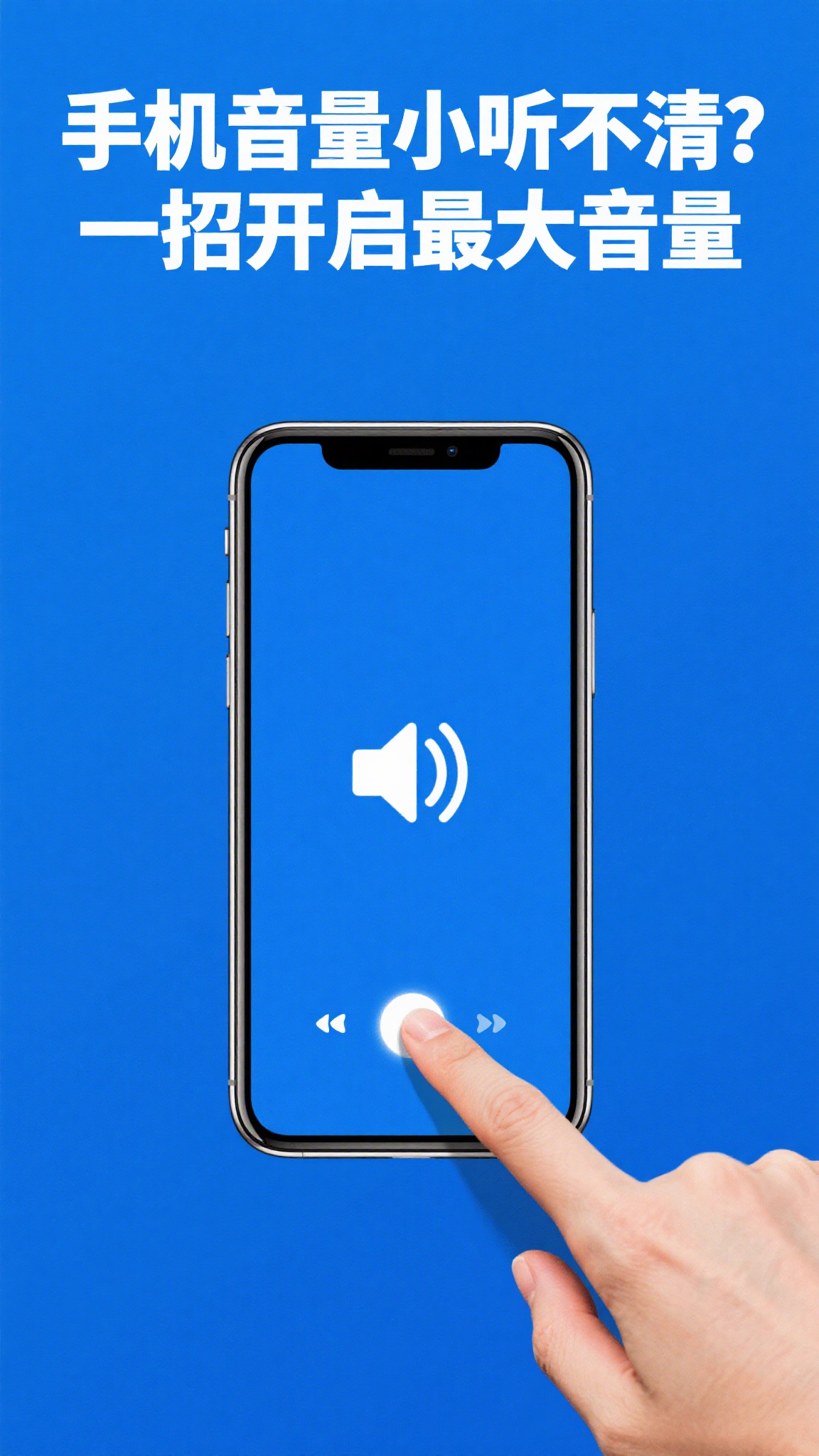 手机音量小听不清?一招开启最大音量