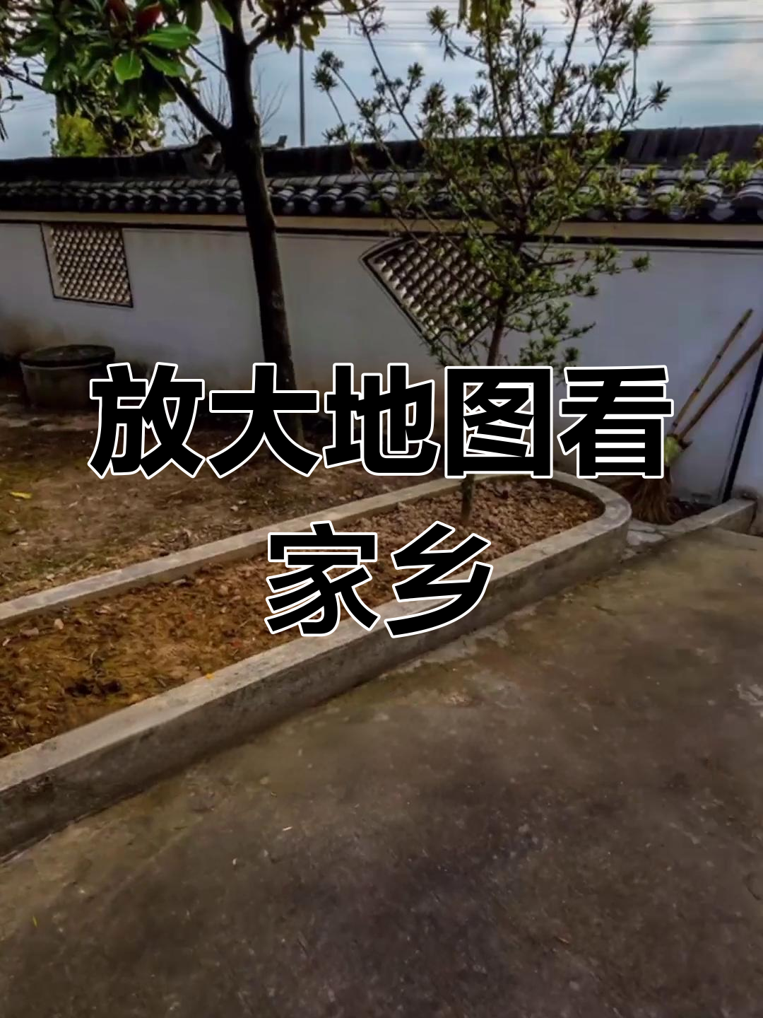 卫星实景地图,放大到村庄能看到老家每一处细节