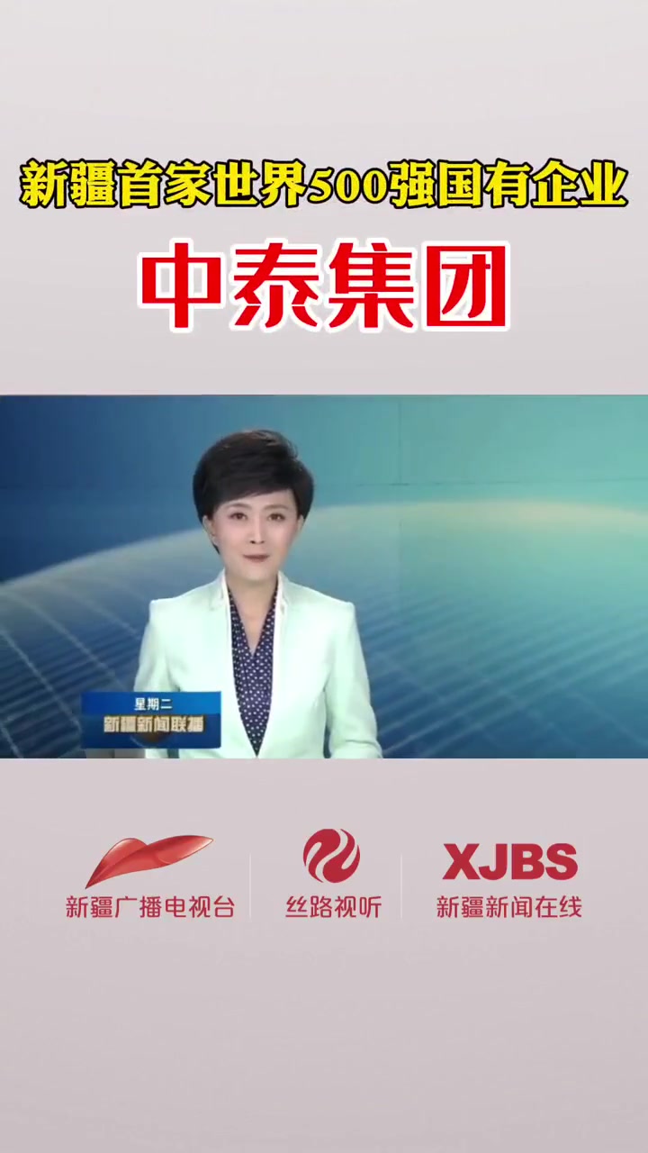 新疆新闻联播新疆首家世界500强国有企业中泰集团新疆是个好地方500强