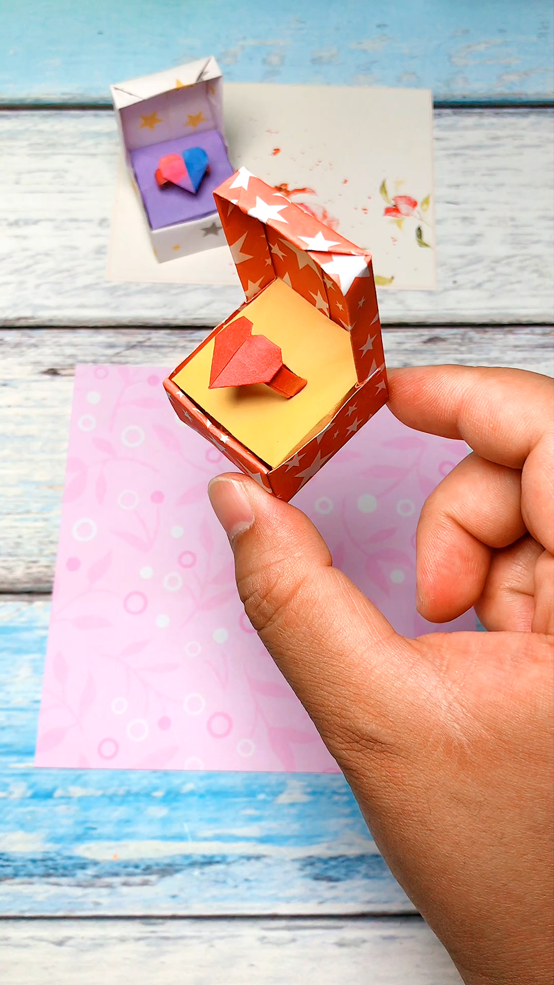 简单好玩的创意手工折纸diy-戒指盒-度小视