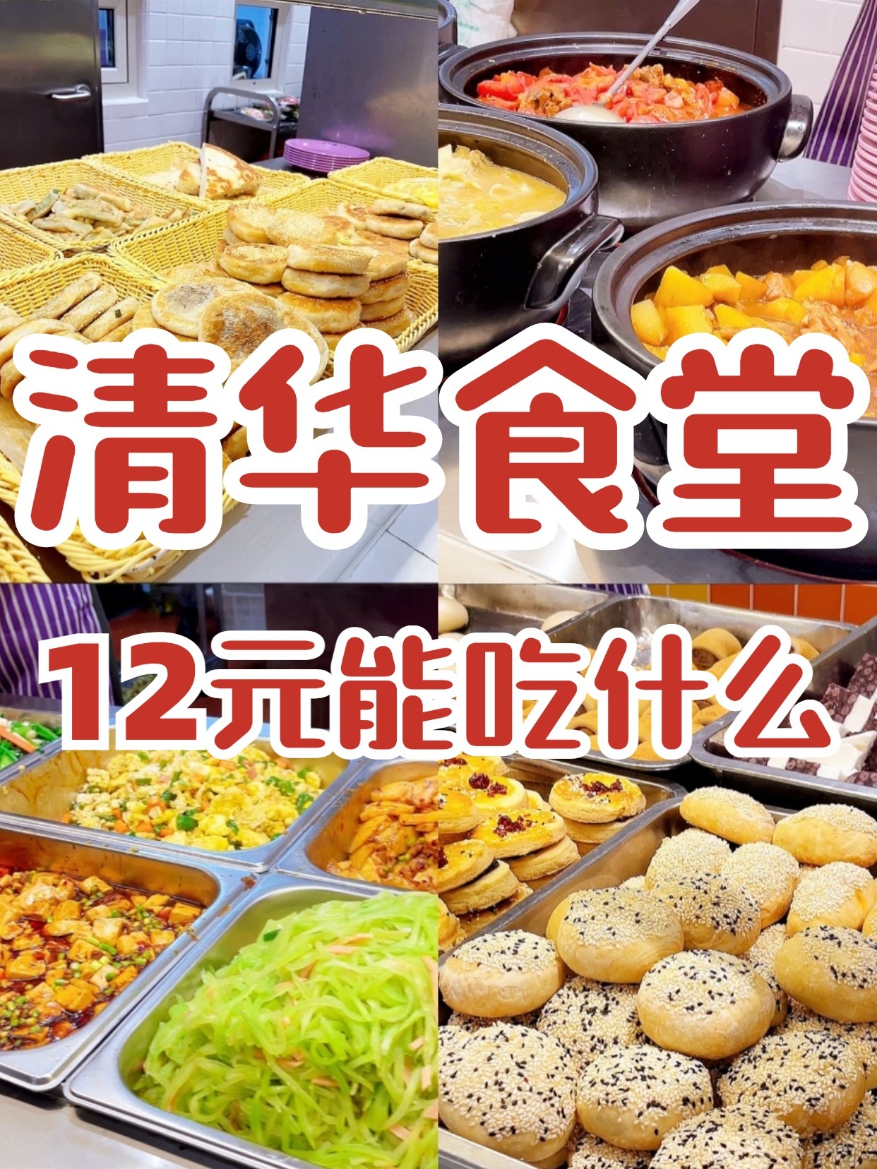 清华大学食堂有多便宜?12块钱可以吃这些