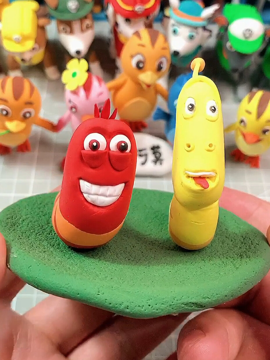 「粘土」爆笑虫子～红虫子超轻粘土教程