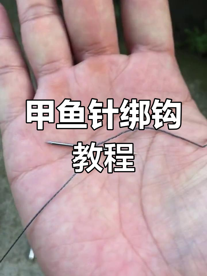甲鱼针绑钩技巧大揭秘,轻松学会手工钓法