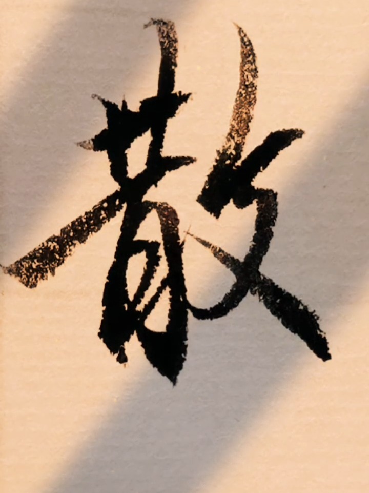 精美的行书书法随风飘散