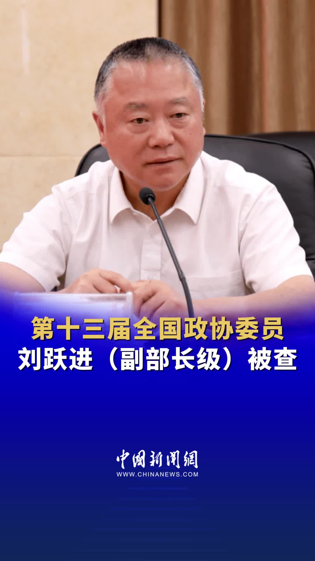 第十三届全国政协委员刘跃进(副部长级)被查