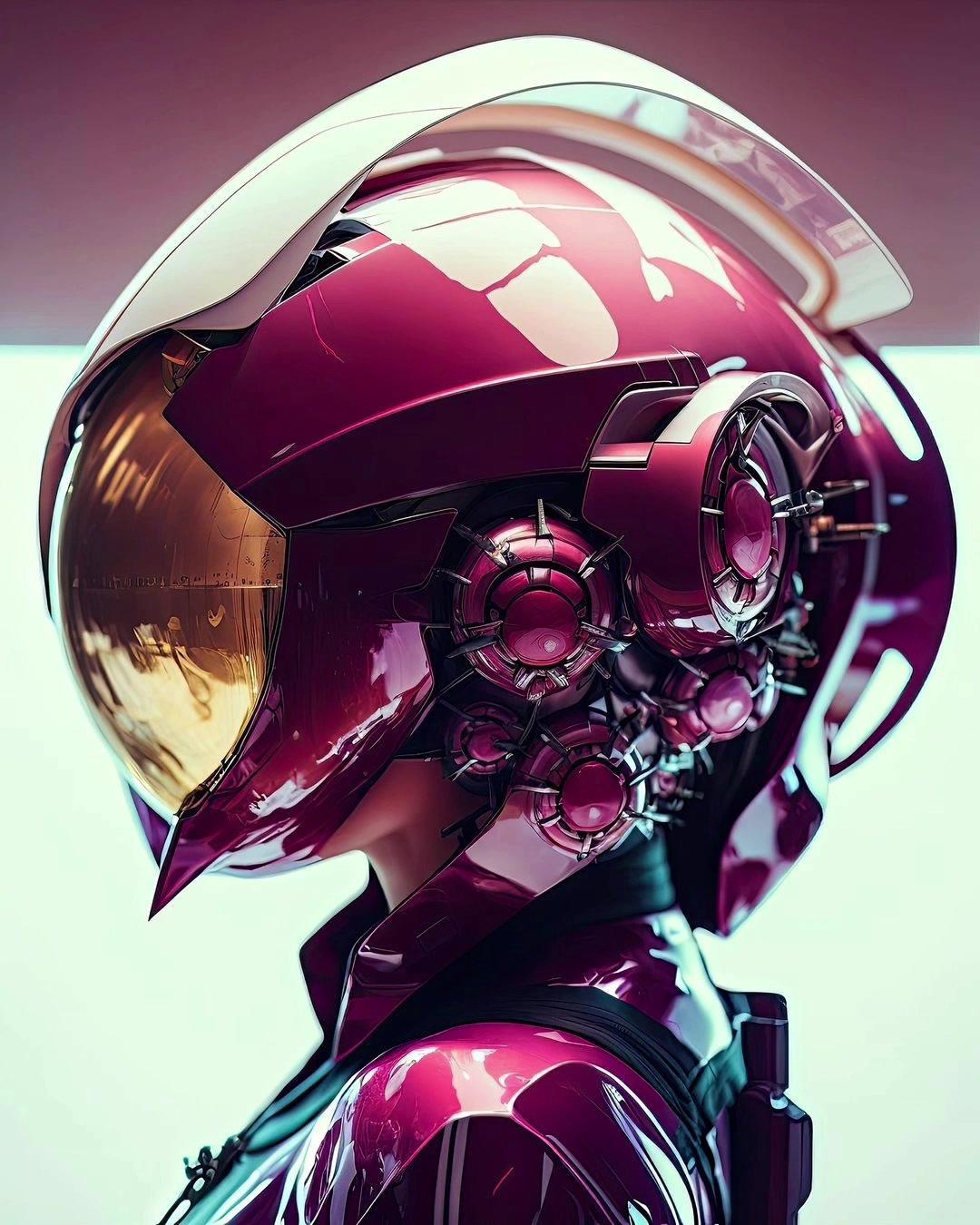 赛博朋克 科幻 设计 头盔 创意-度小视