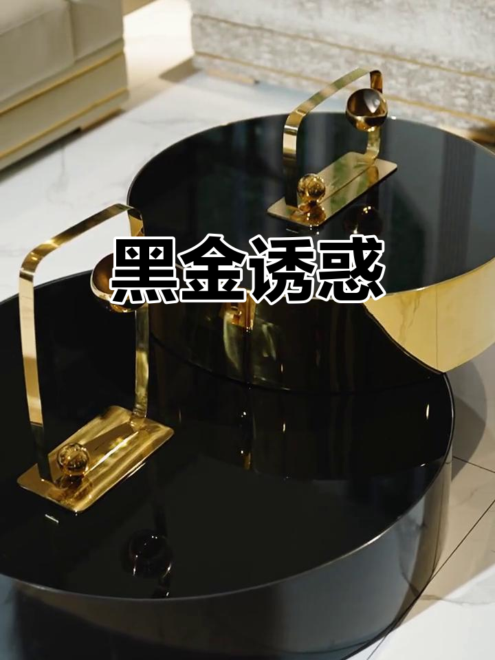 黑色与金色的完美碰撞,打造奢华而独特的精致生活体验!