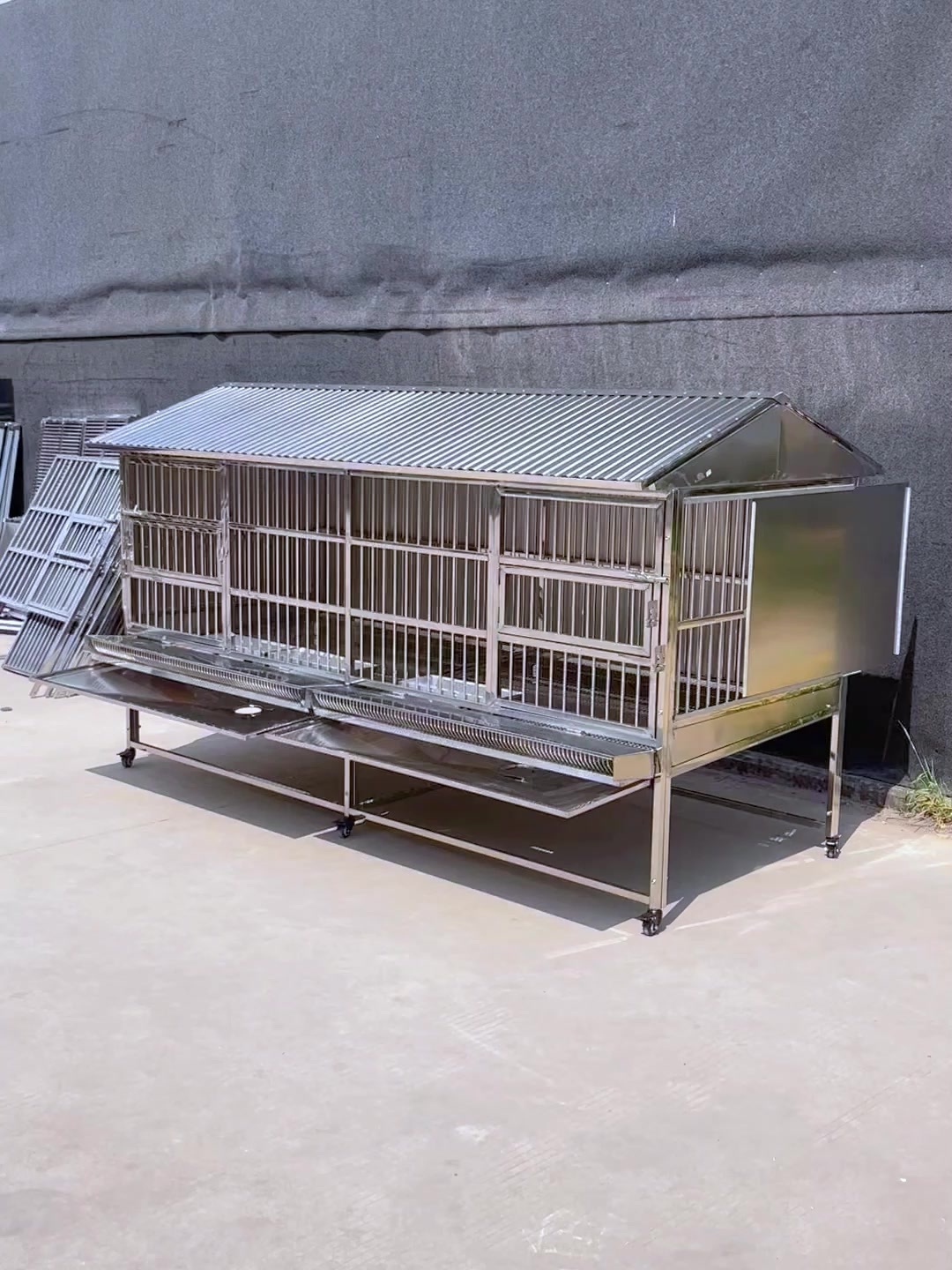 大型室外不锈钢鸡笼鸭笼鹅笼