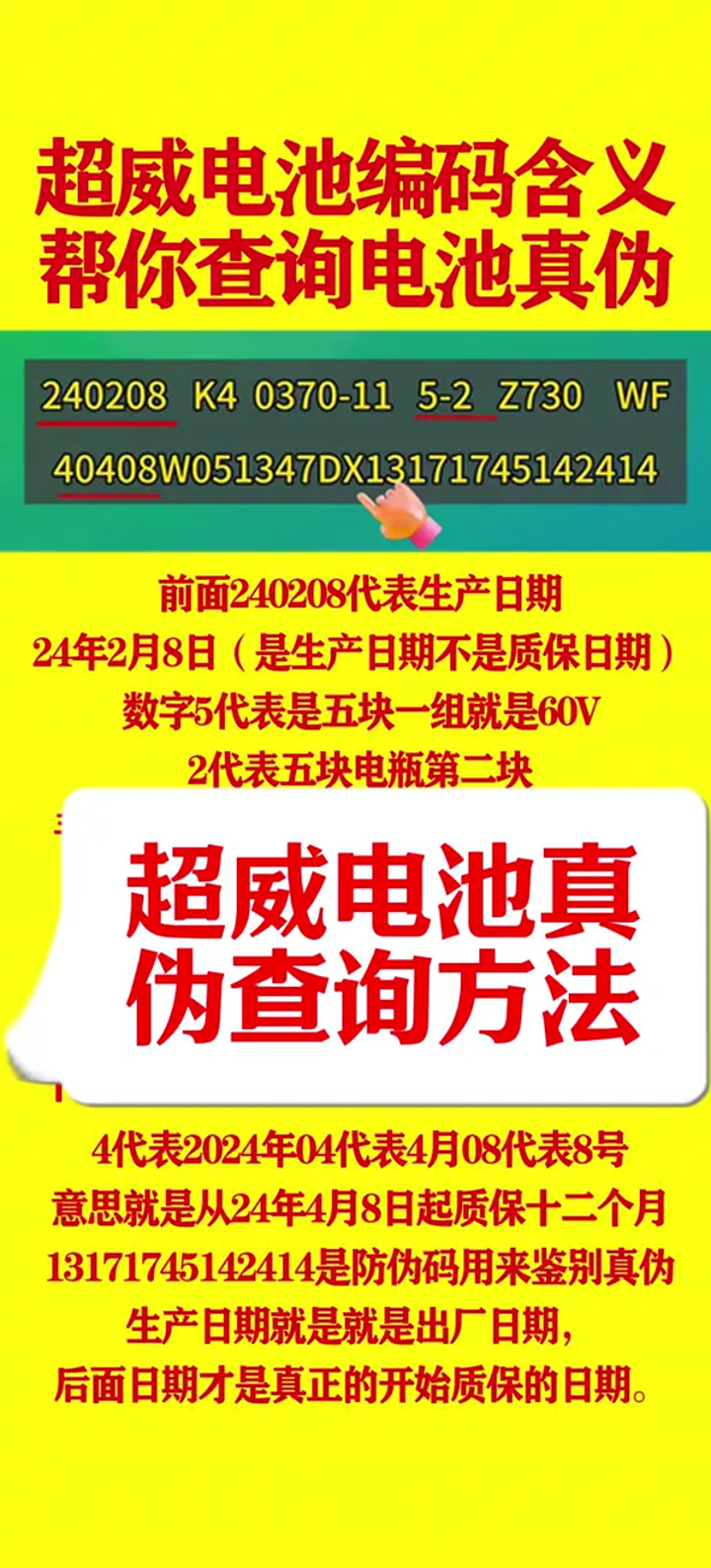 济南超威电池告诉大家怎么辨别超威电池真假是否是全新电池