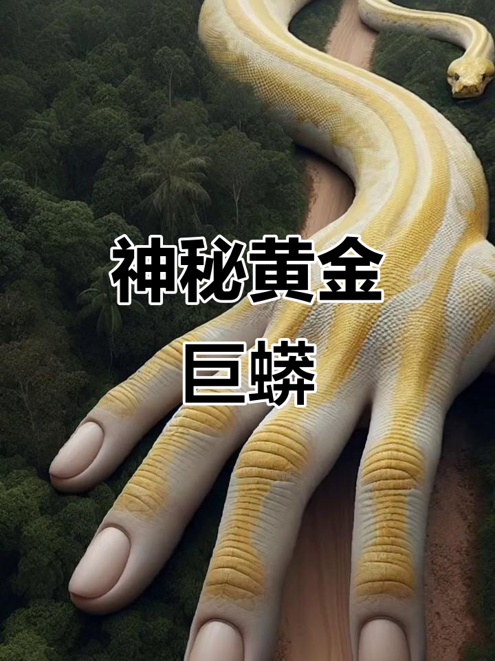 亚马逊雨林现神秘黄金蟒,疑似《山海经》中的奇异生物